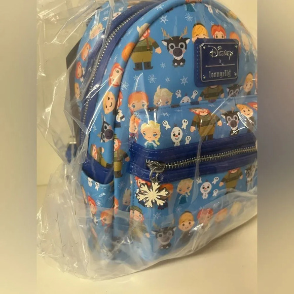 LOUNGEFLY DISNEY FROZEN CHIBI MINI BACKPACK Disney princess New with tags - Picture 6 of 8